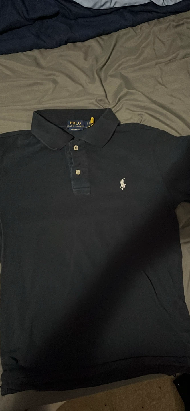 Polo Ralph Lauren Custom Slim Fit Navy Polo