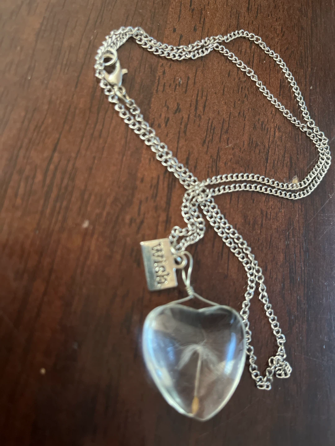 Wish Dandelion Heart Pendant Necklace - photo 2