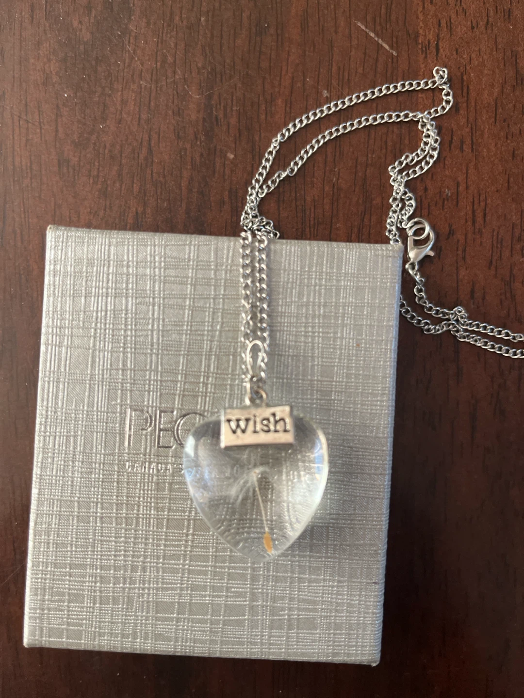Wish Dandelion Heart Pendant Necklace - photo 5