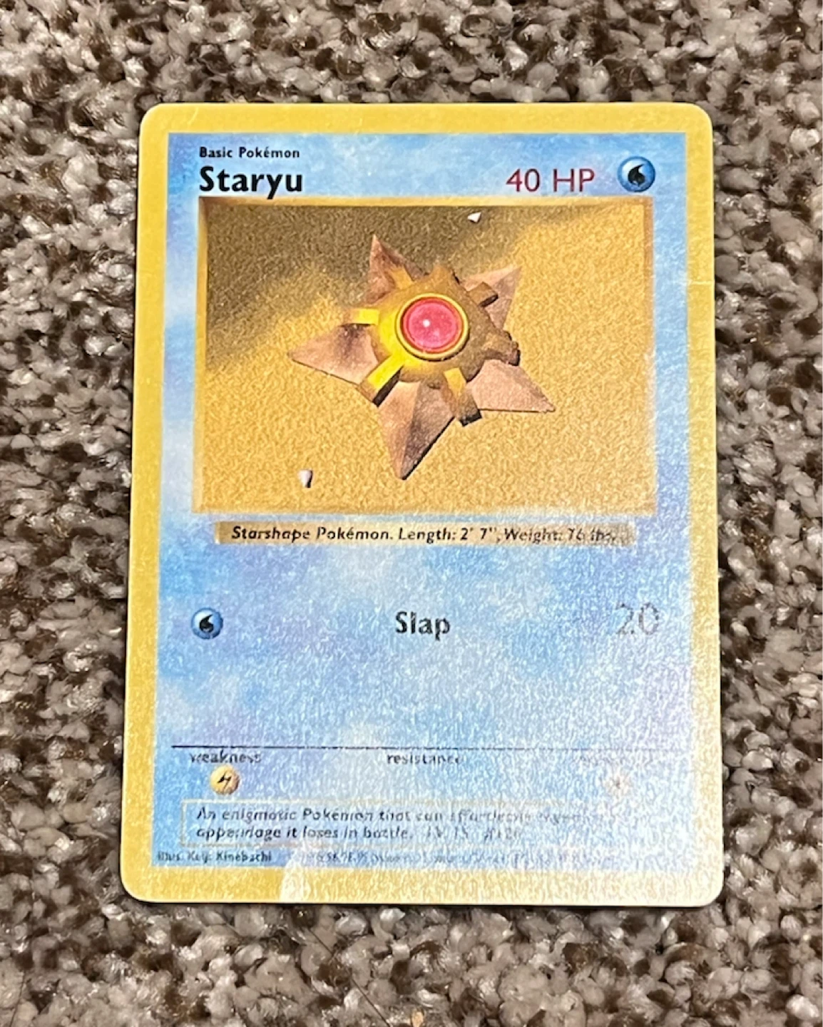 Vintage 1st Edition Staryu Shadowless (1998)