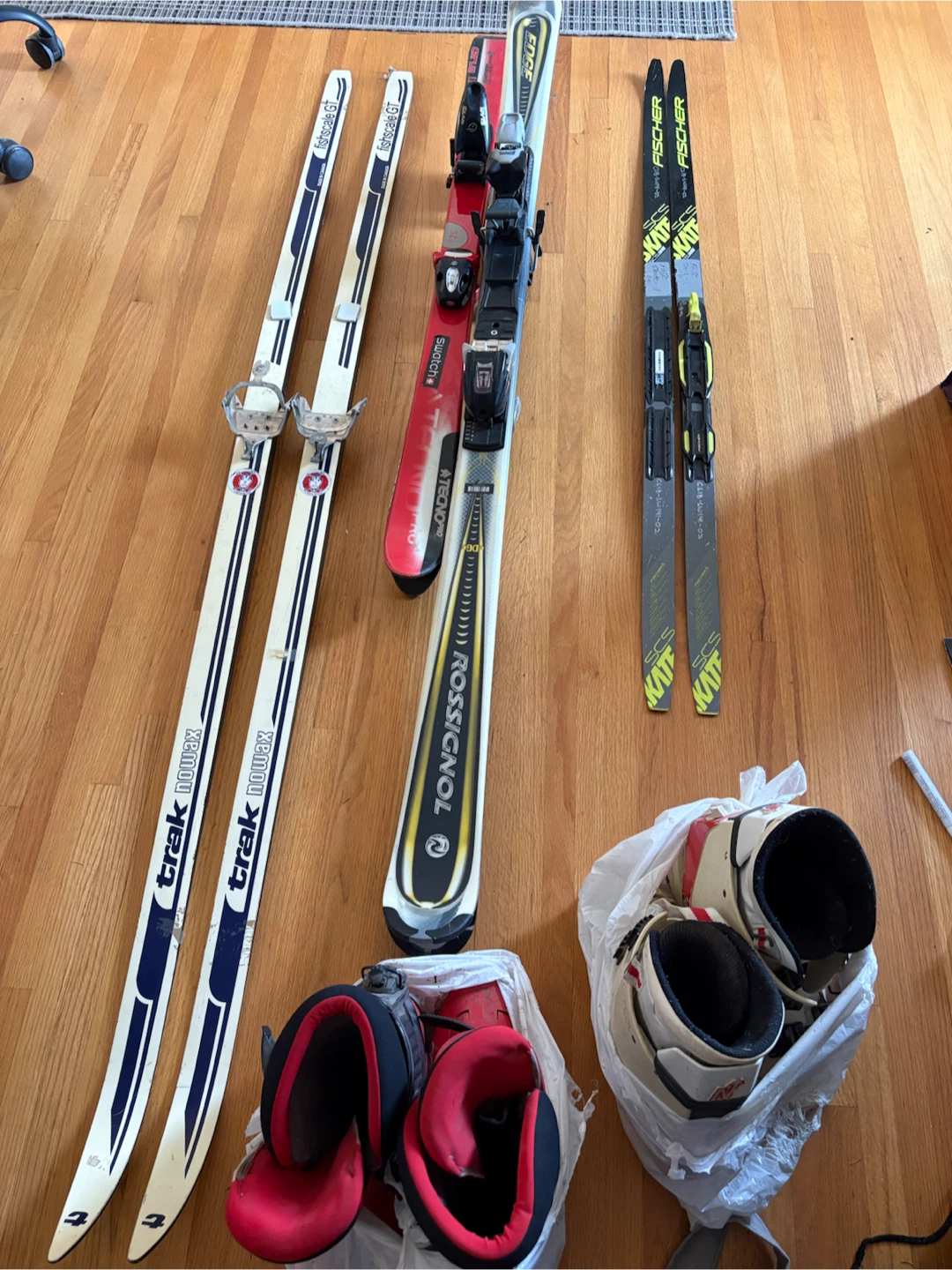 skis and two pairs of boots - photo 2