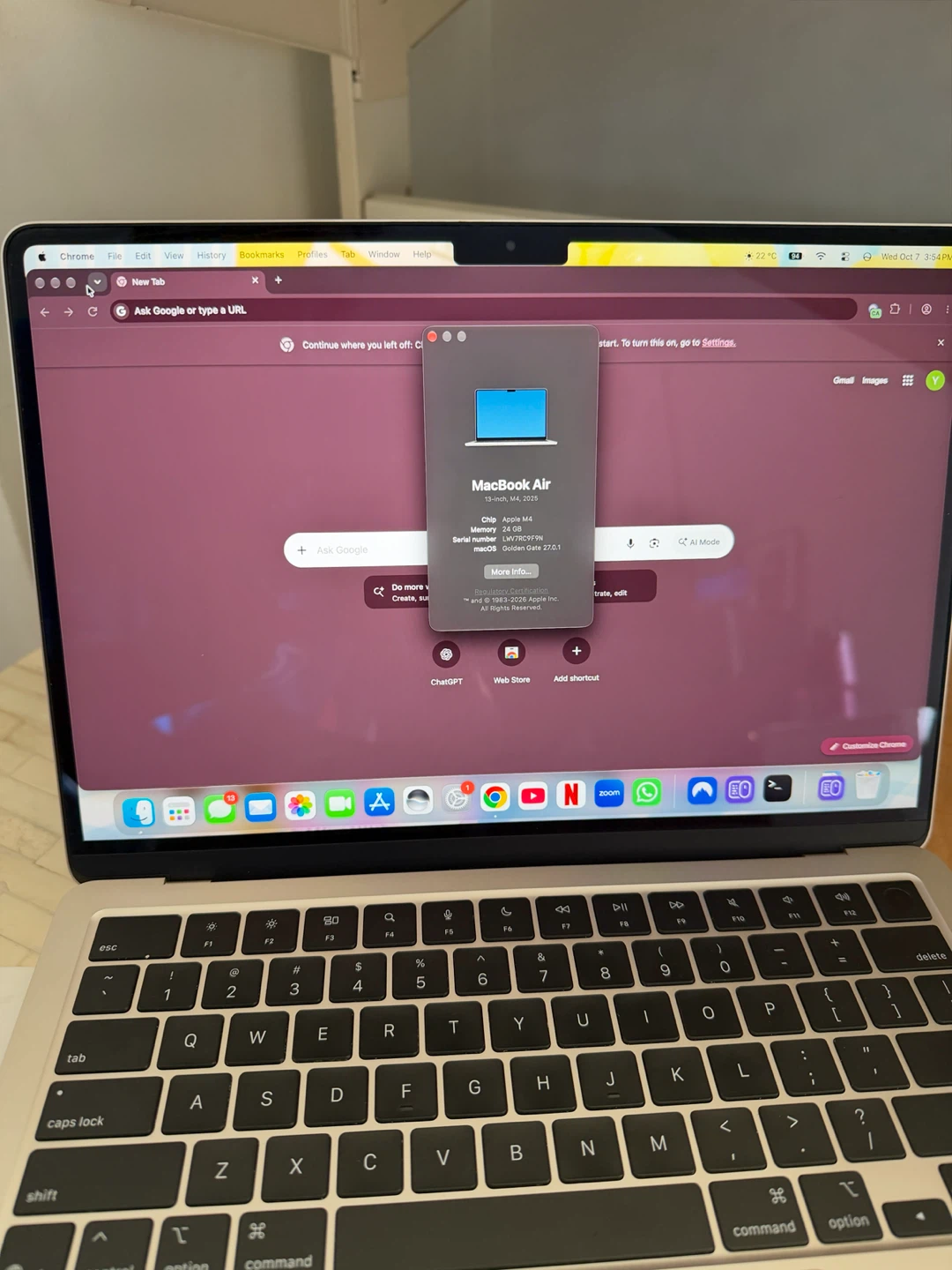 MacBook Air M4 - 24GB RAM | 512GB SSD | 100% Battery - photo 4