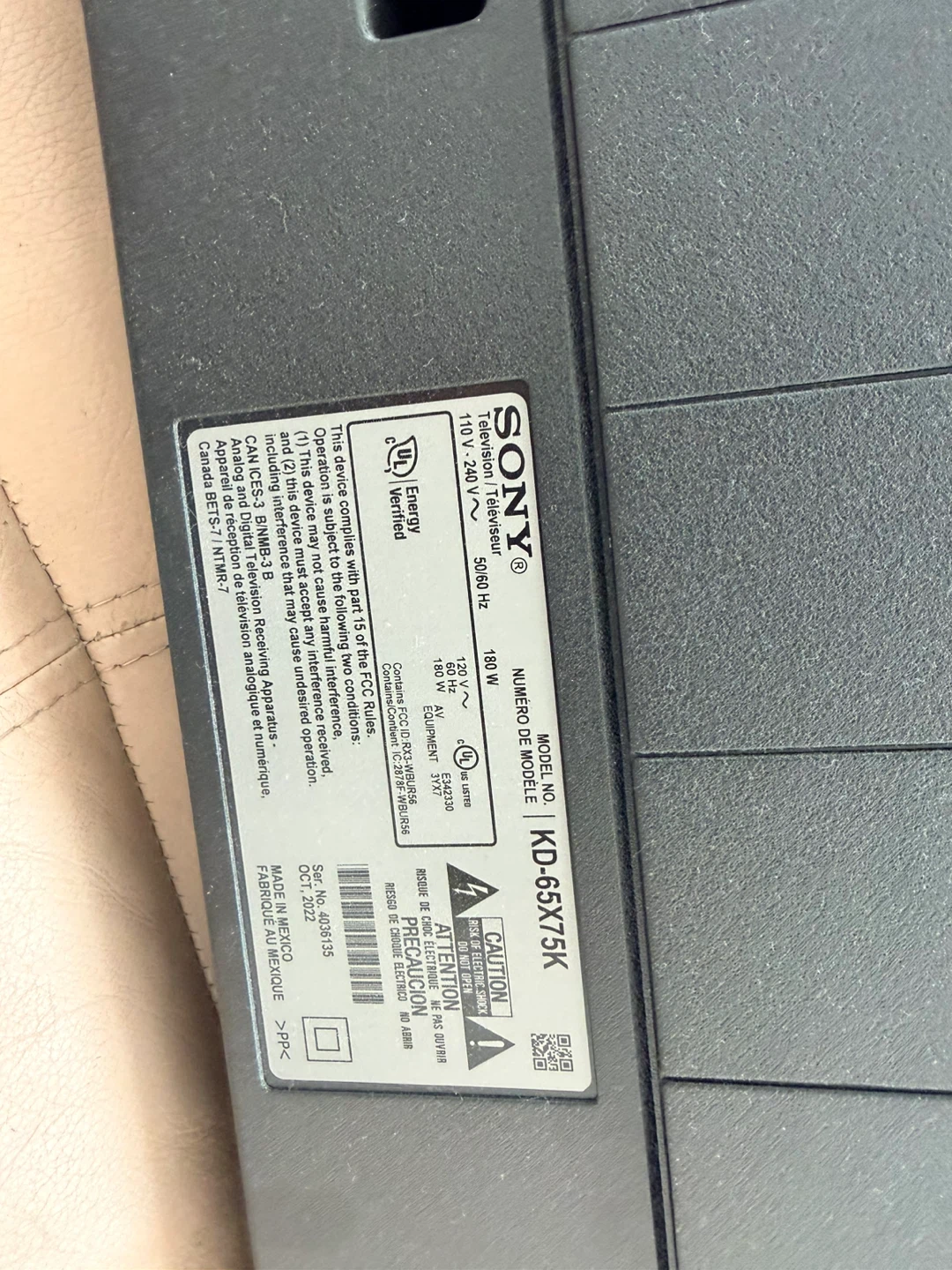 Broken tv