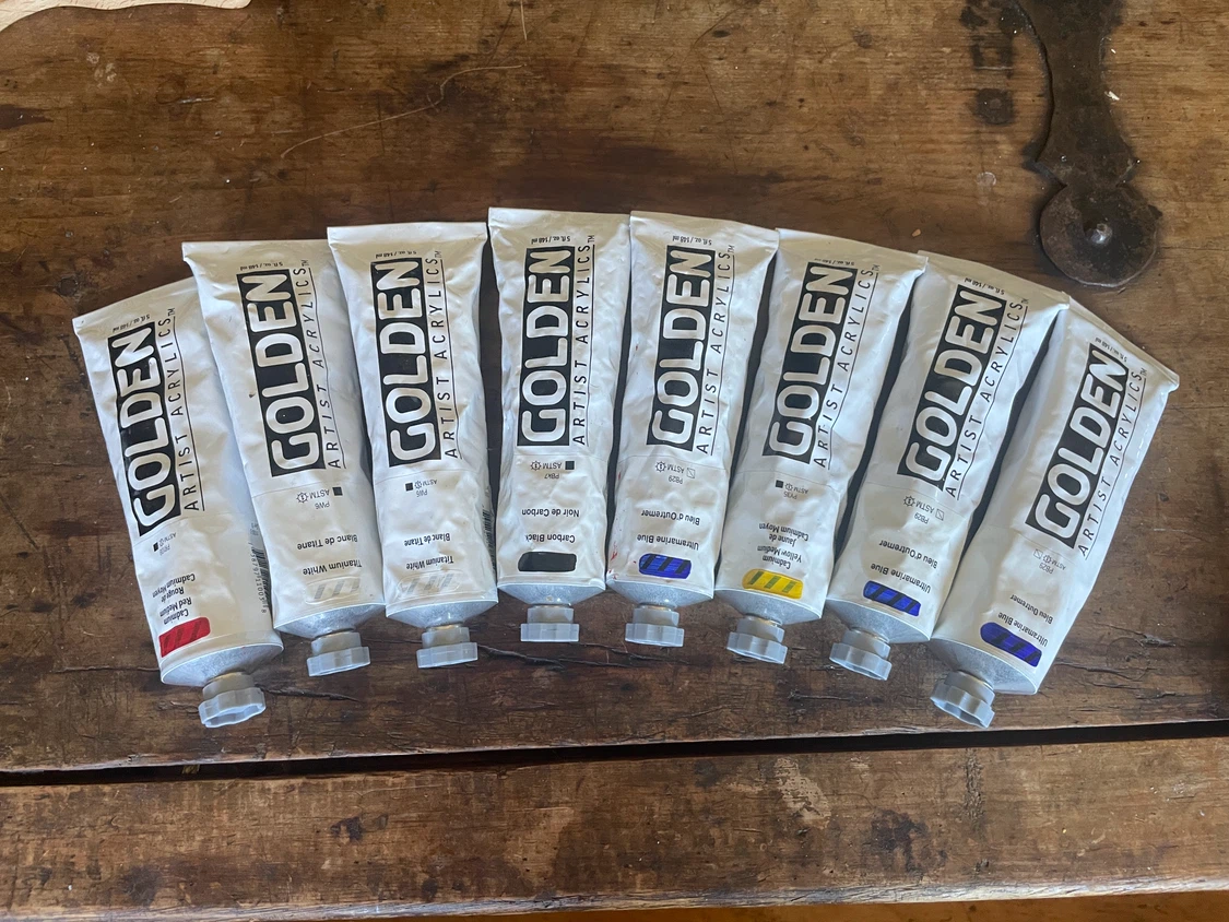 Golden Artist Acrylic Paint Tubes
