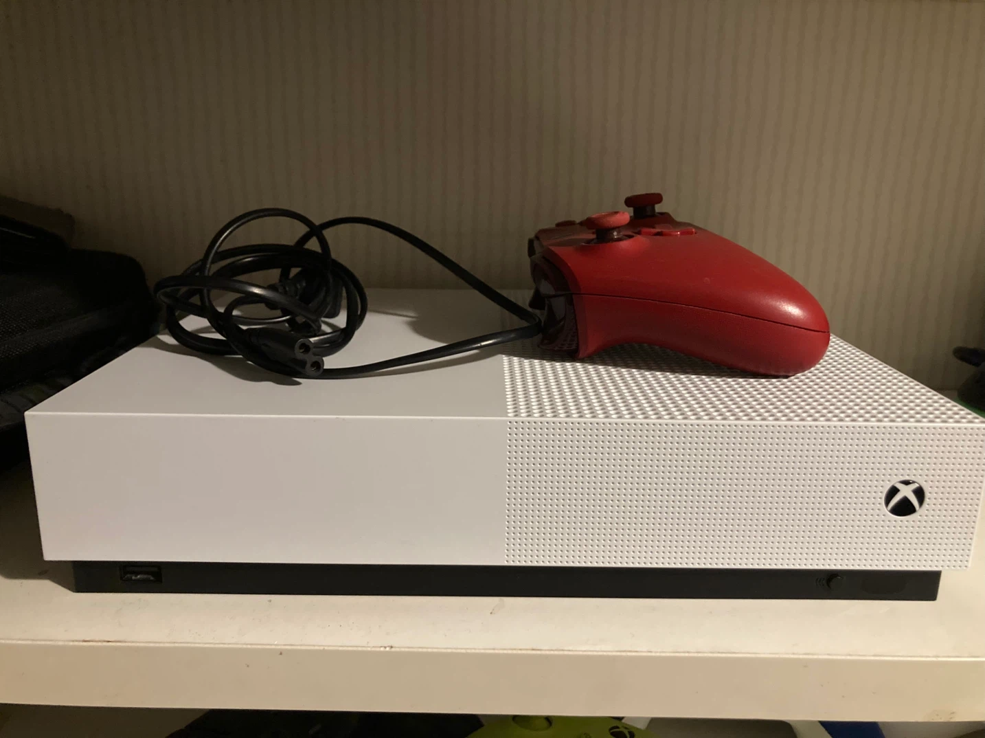 Microsoft Xbox One S Console with Red Controller