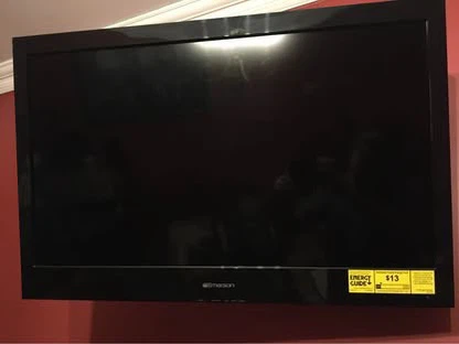 Emerson tv 27.5x15.5" inch monitor + wall mount