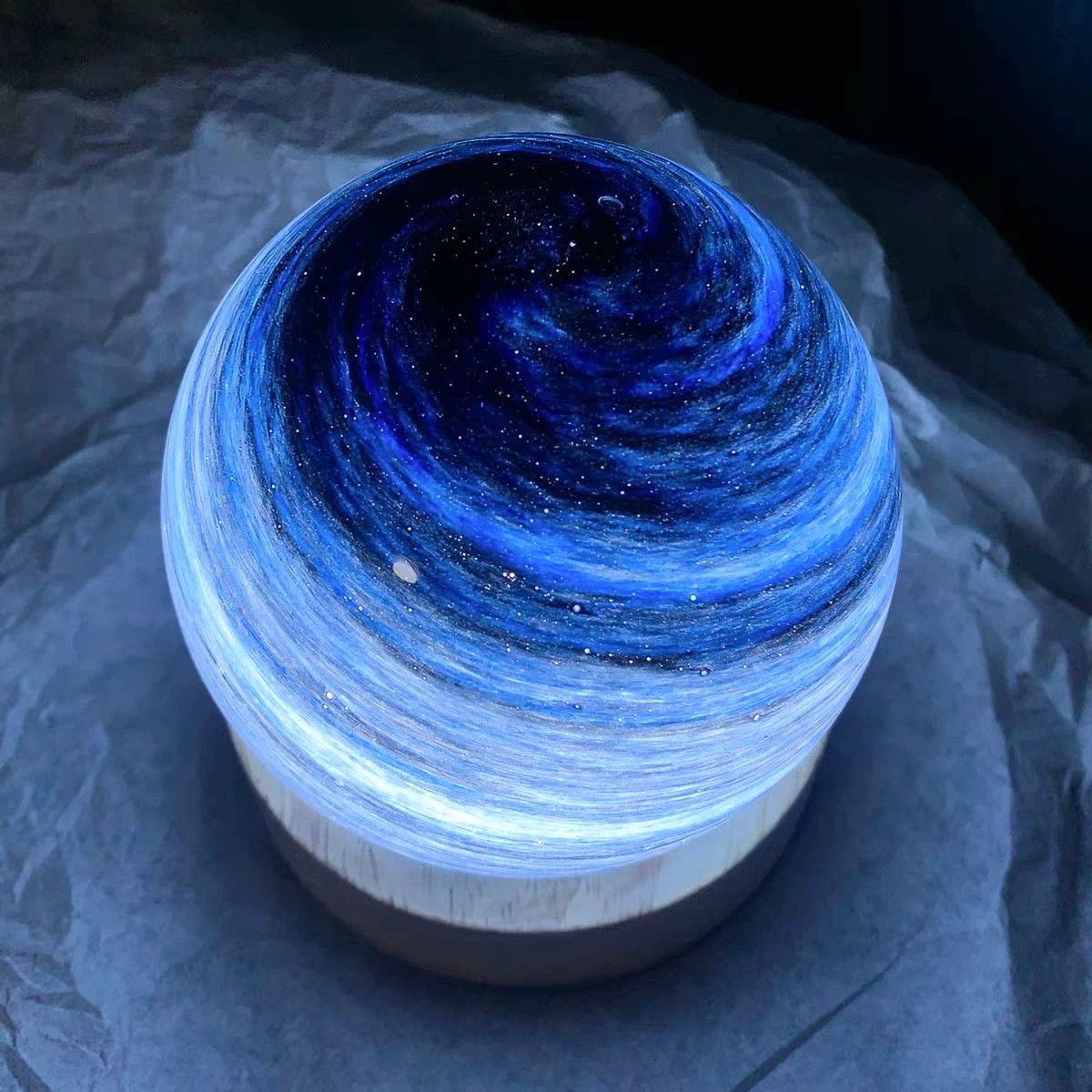 Blue Galaxy Night Light - photo 3