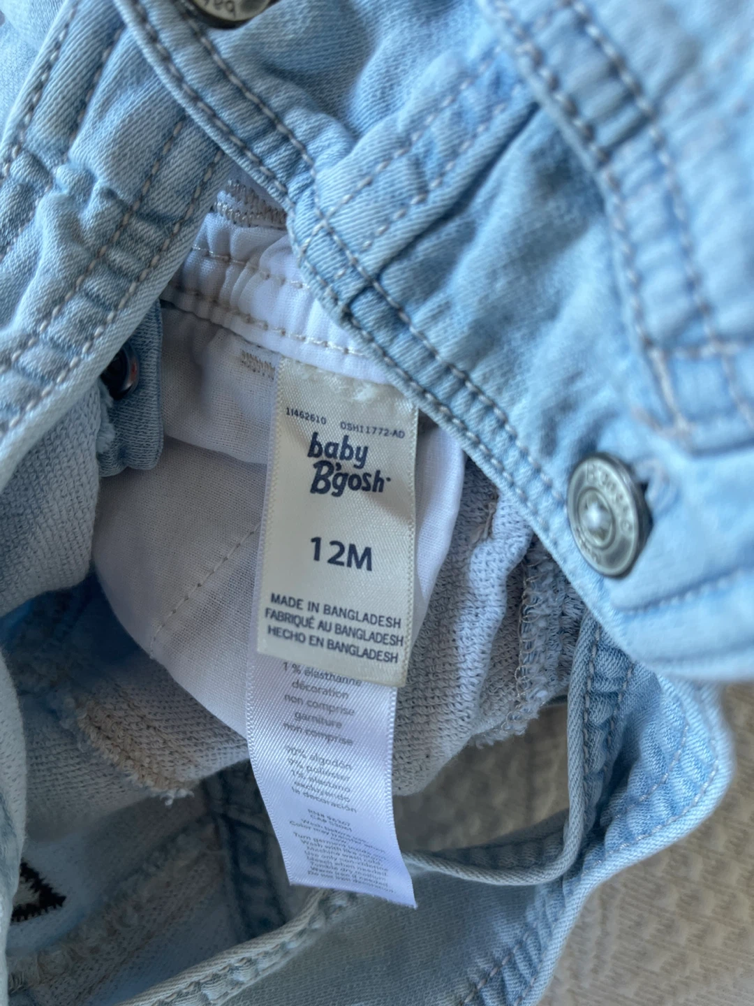Baby B'gosh Denim Overalls 12M - photo 2