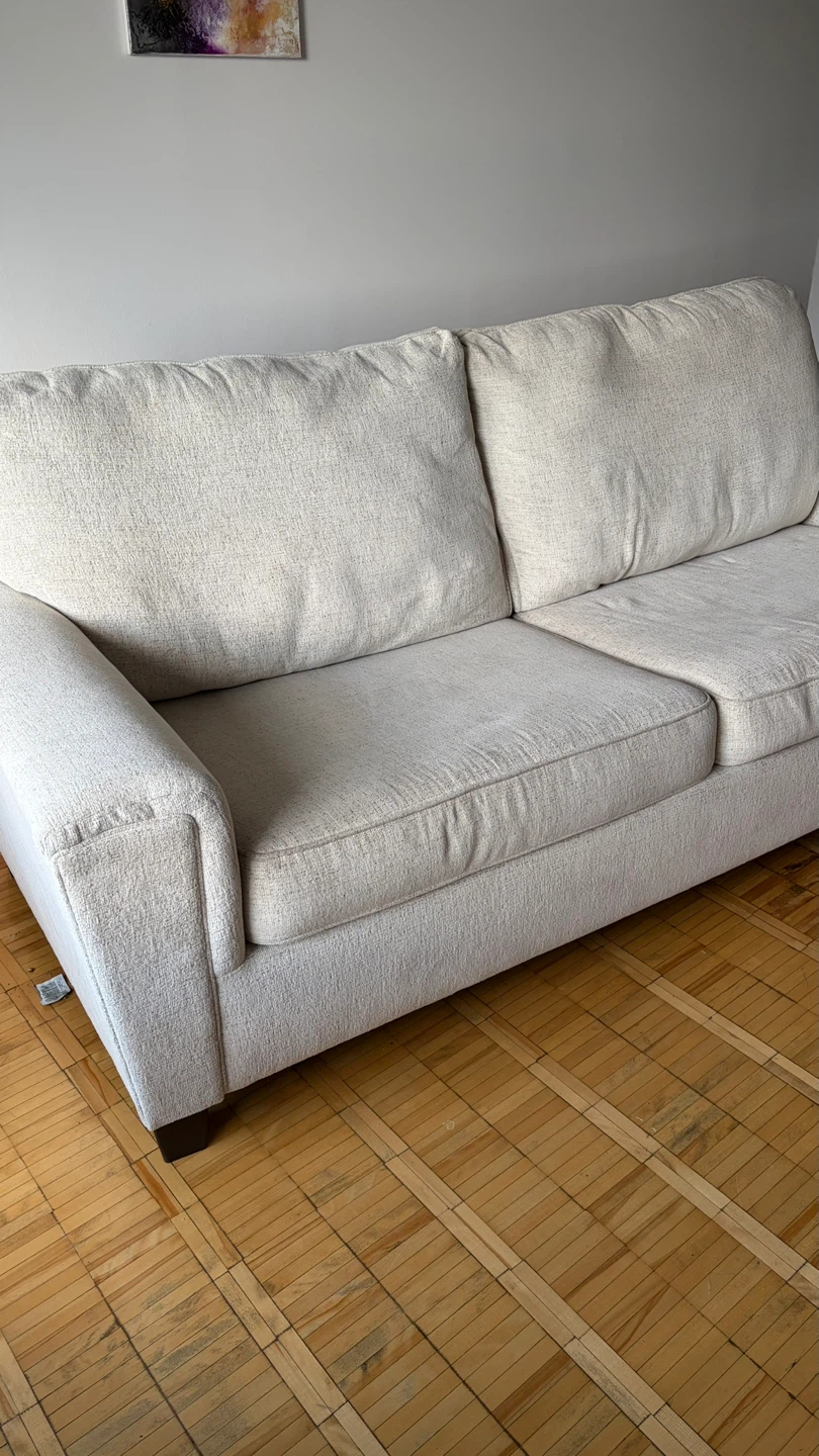 Beige pull-out sofa bed (queen) - photo 2