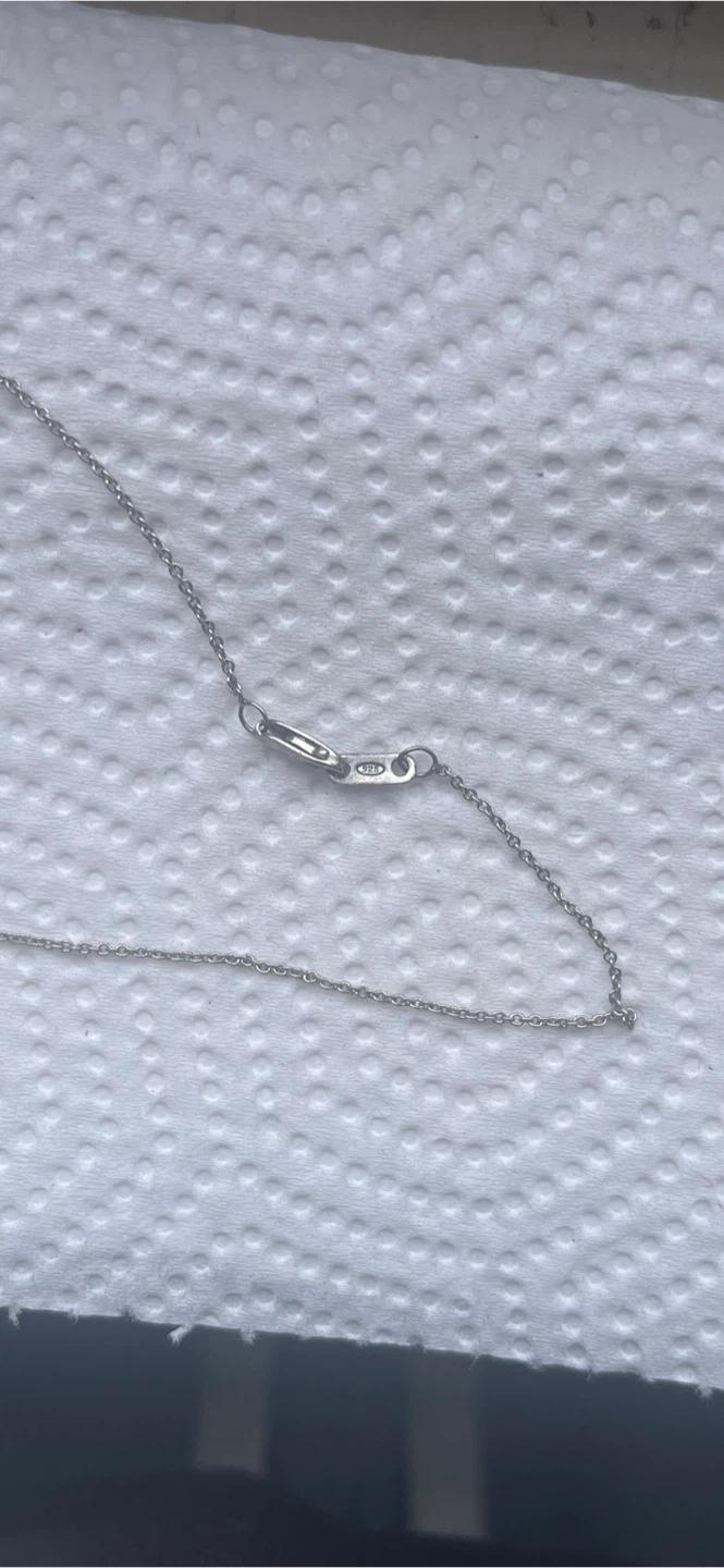 Sterling Silver Heart Pendant Necklace w Diamond Center Stone - photo 4