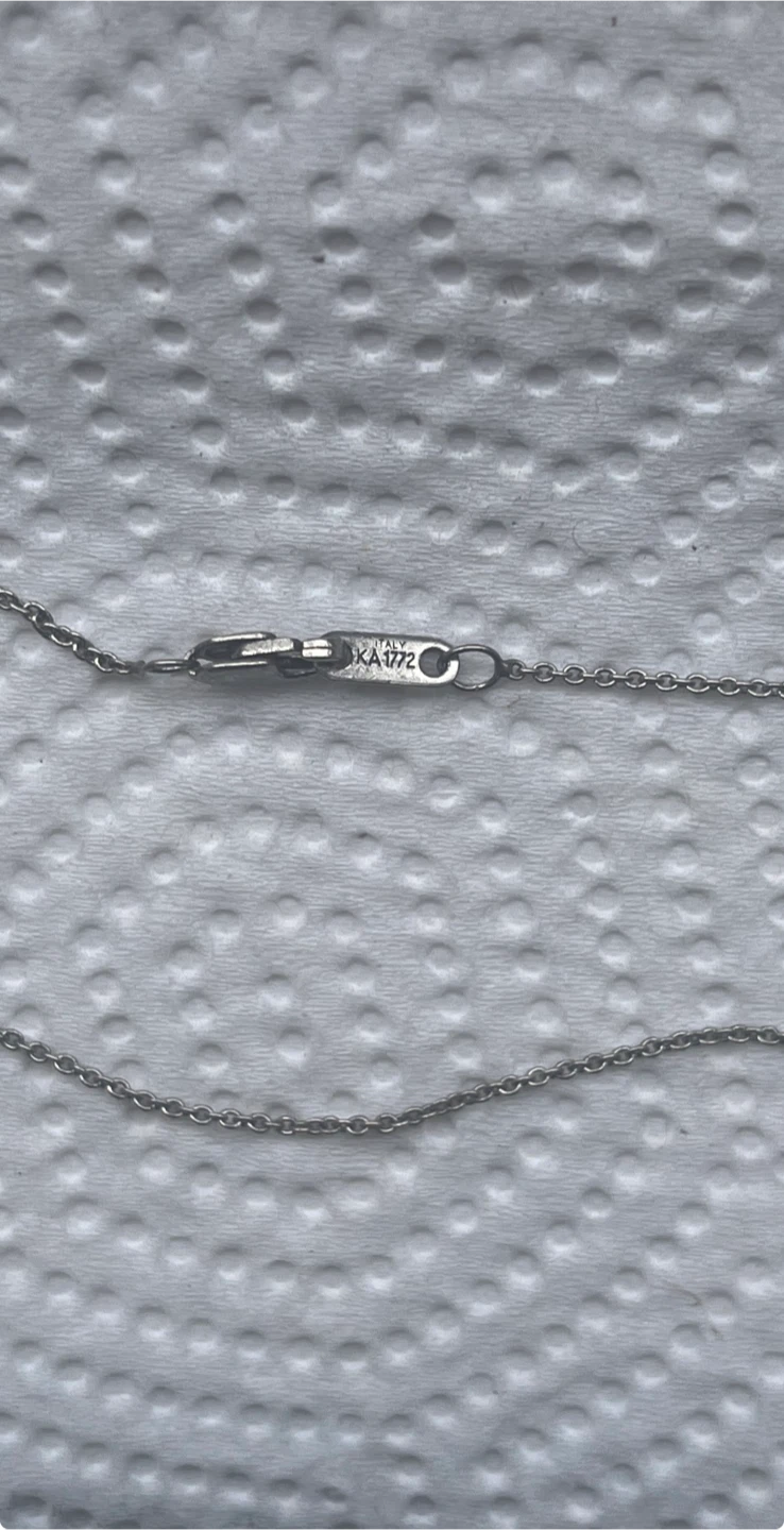 Sterling Silver Heart Pendant Necklace w Diamond Center Stone - photo 5