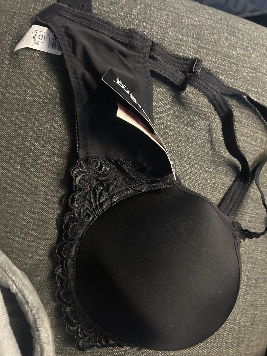 Wonderbra Breathable Black Bra Size 36D
