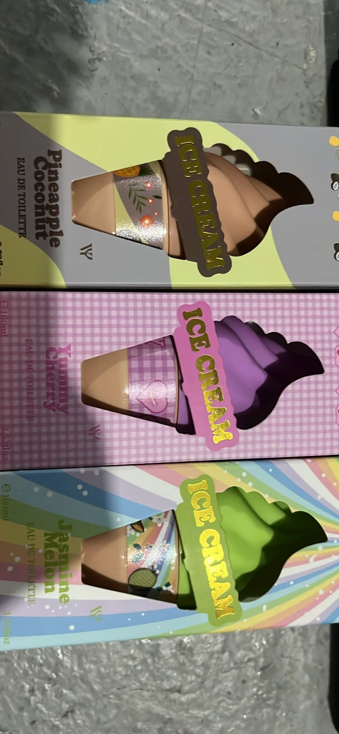 Set of 3 Ice Cream Eau de Toilette Perfumes