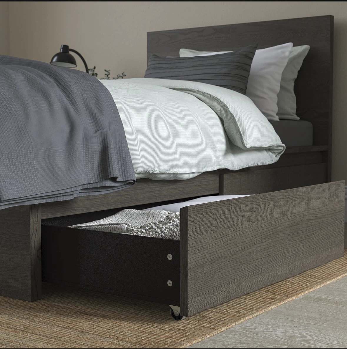 IKEA Malm Bed Frame with Storage