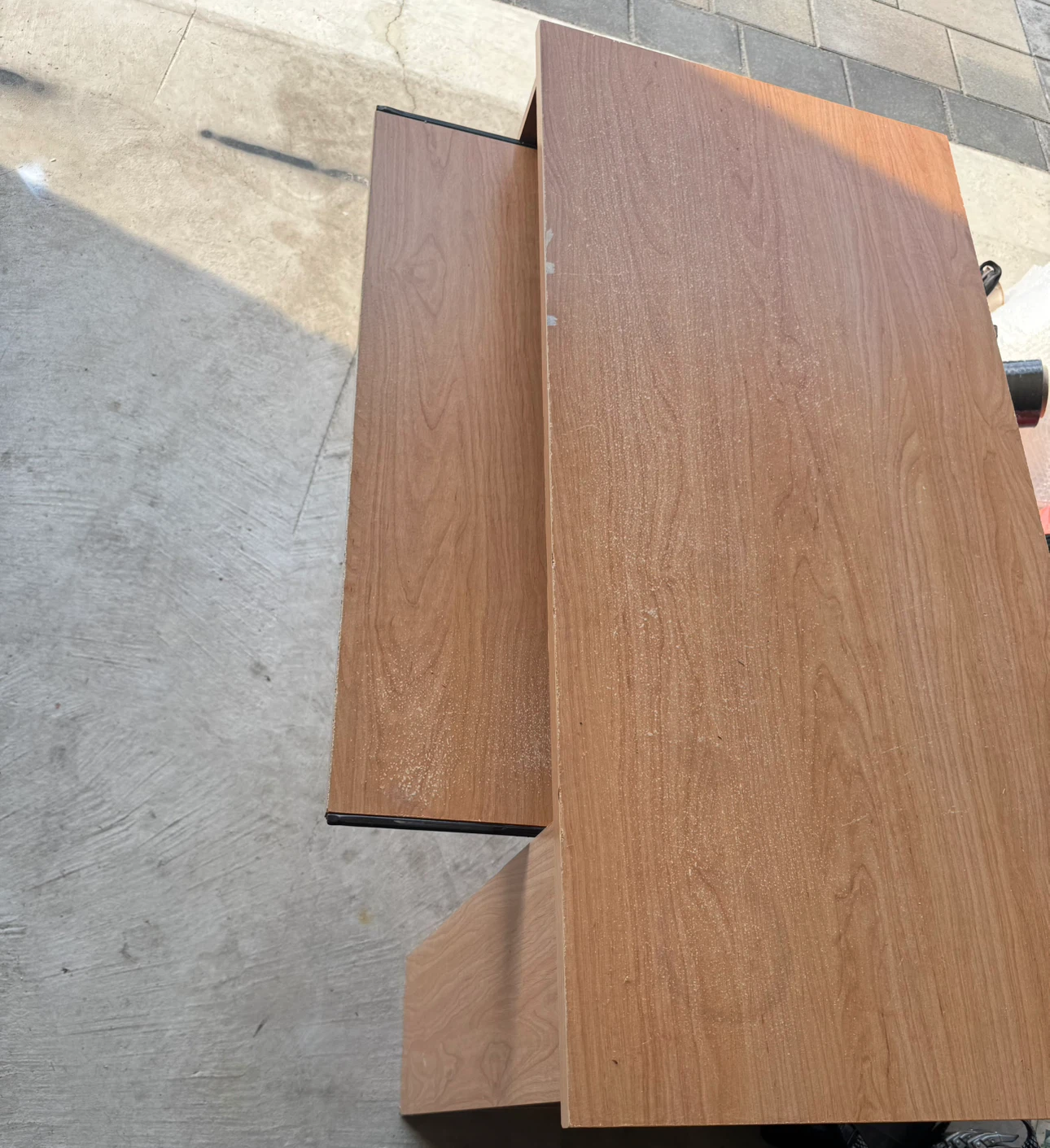 Wood Grain Computer Desk