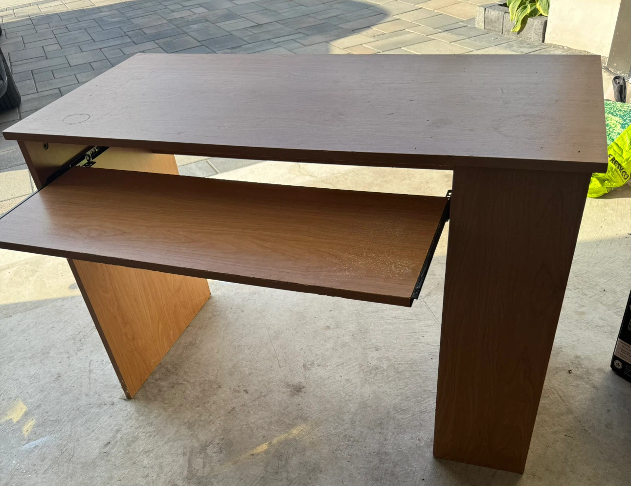 Wood Grain Computer Desk - photo 3