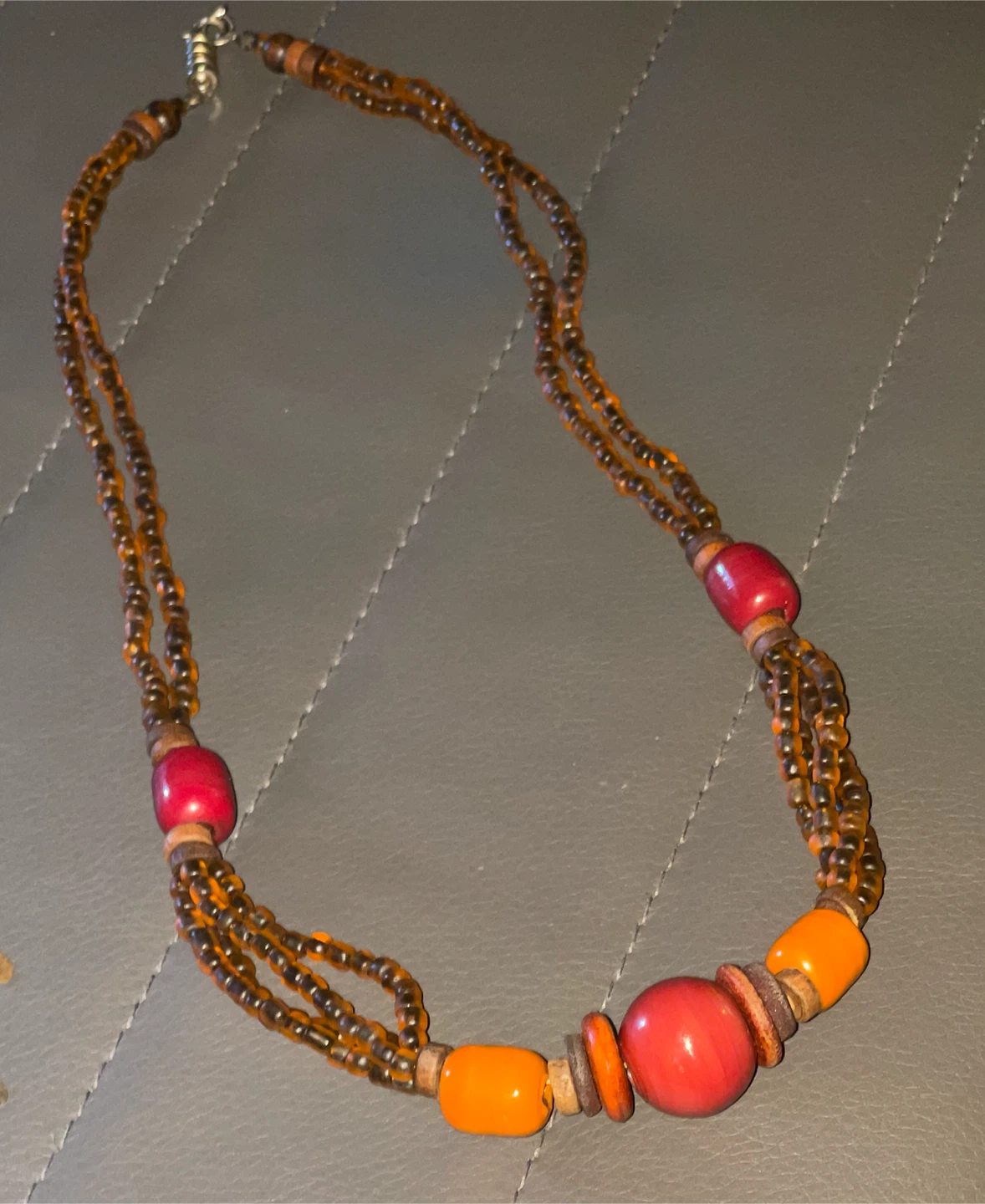 Multi-Strand Beaded Statement Necklace