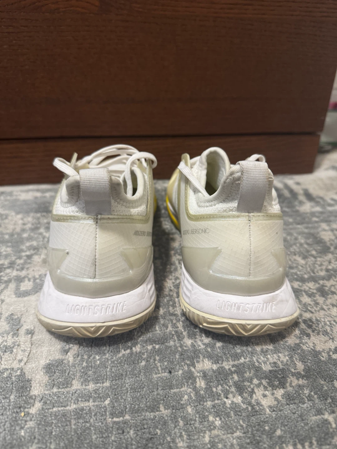 Adidas Adizero Ubersonic Tennis Shoes White/Yellow - photo 4
