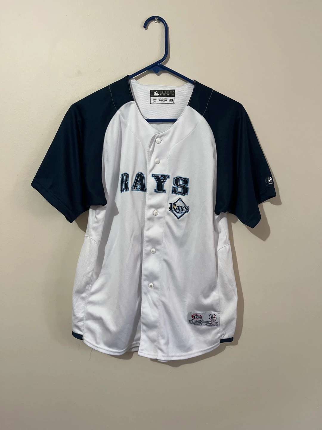 Brand New Tampa Bay Rays Youth Baseball Jersey - Size L (14)