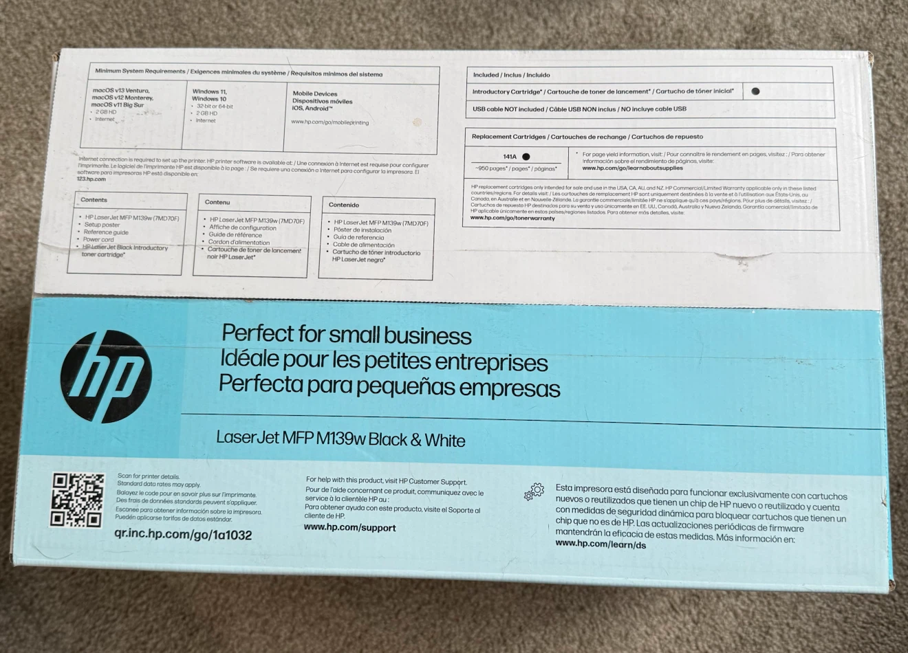 HP LaserJet MFP M139w Printer (Brand New) - photo 2