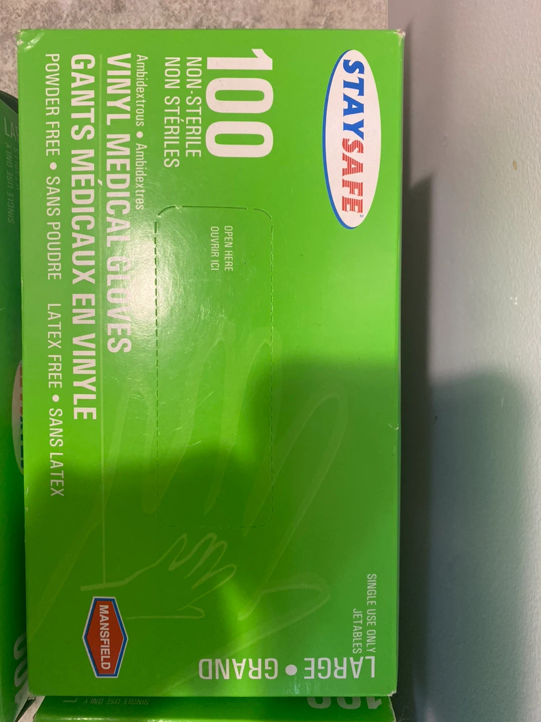 StaySafe Vinyl Medical Gloves - 3 Boxes of 100 - photo 2