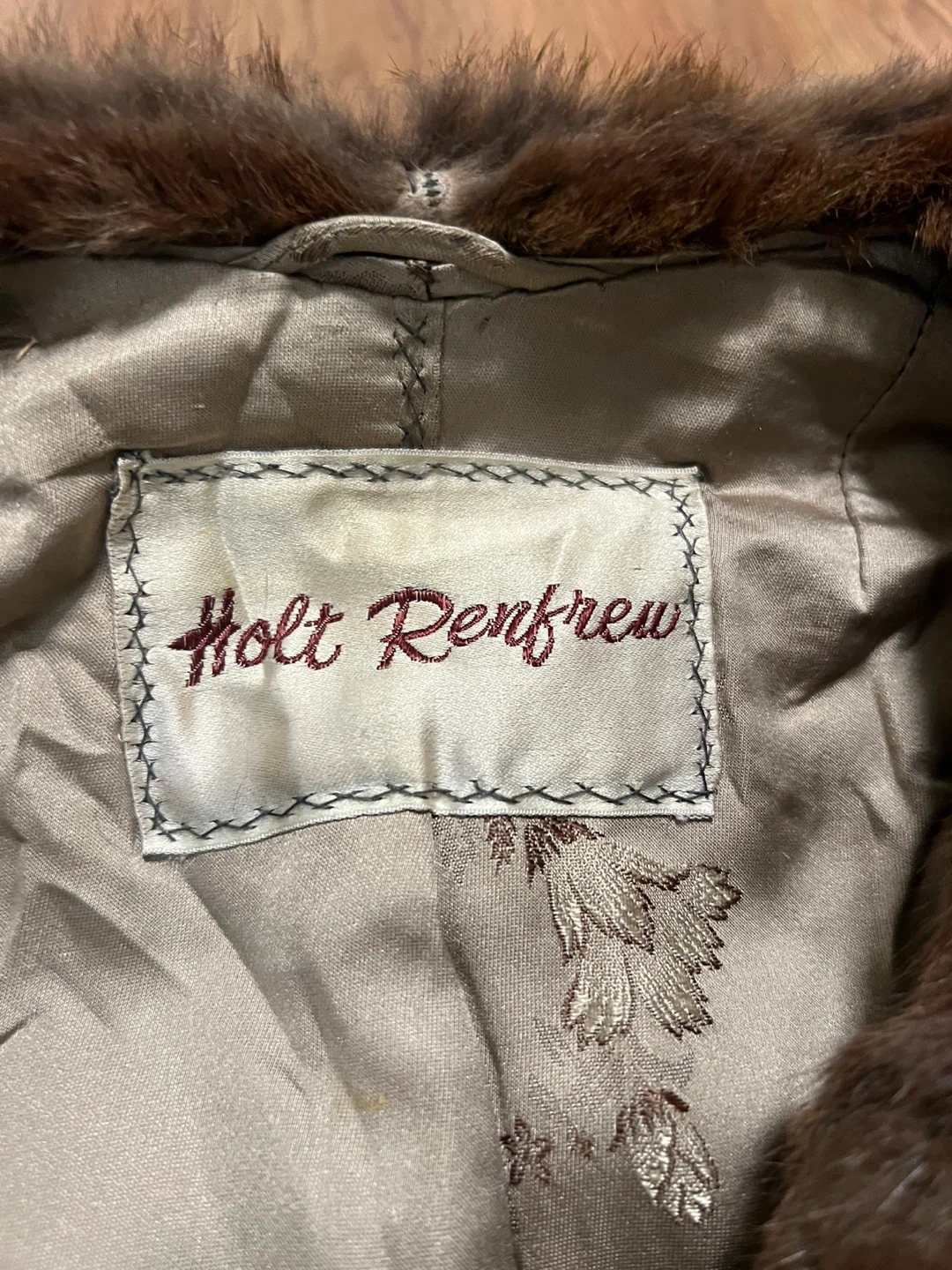 Vintage Holt Renfrew Brown Genuine Fur Coat - photo 3