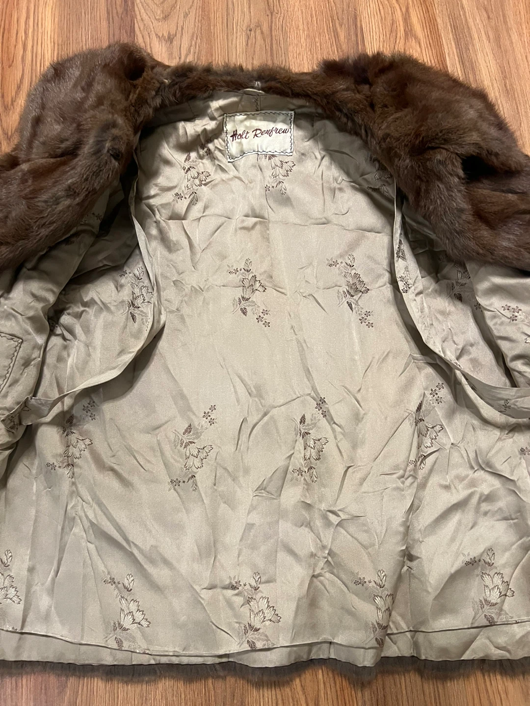 Vintage Holt Renfrew Brown Genuine Fur Coat - photo 5