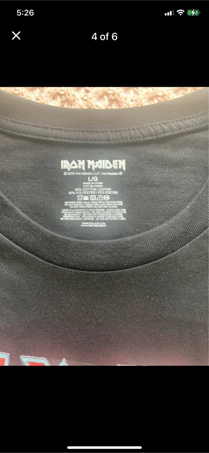 Iron Maiden Legacy of the Beast T-Shirt - photo 4