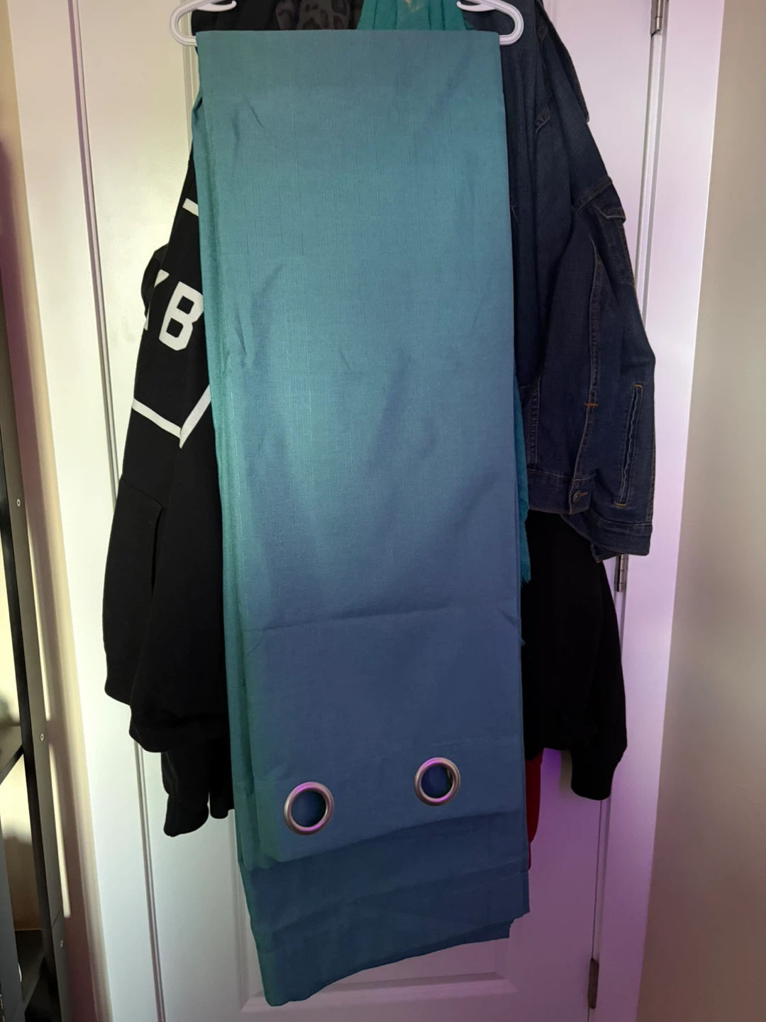 Teal Grommet Curtain Panel