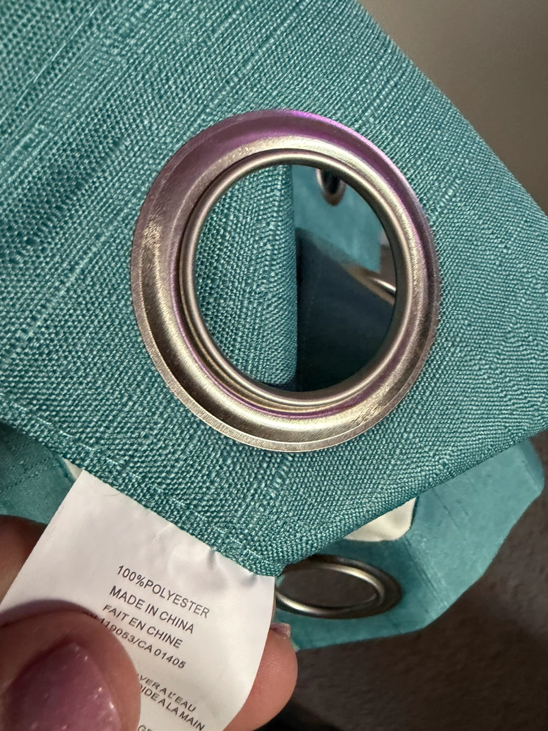 Teal Grommet Curtain Panel - photo 4
