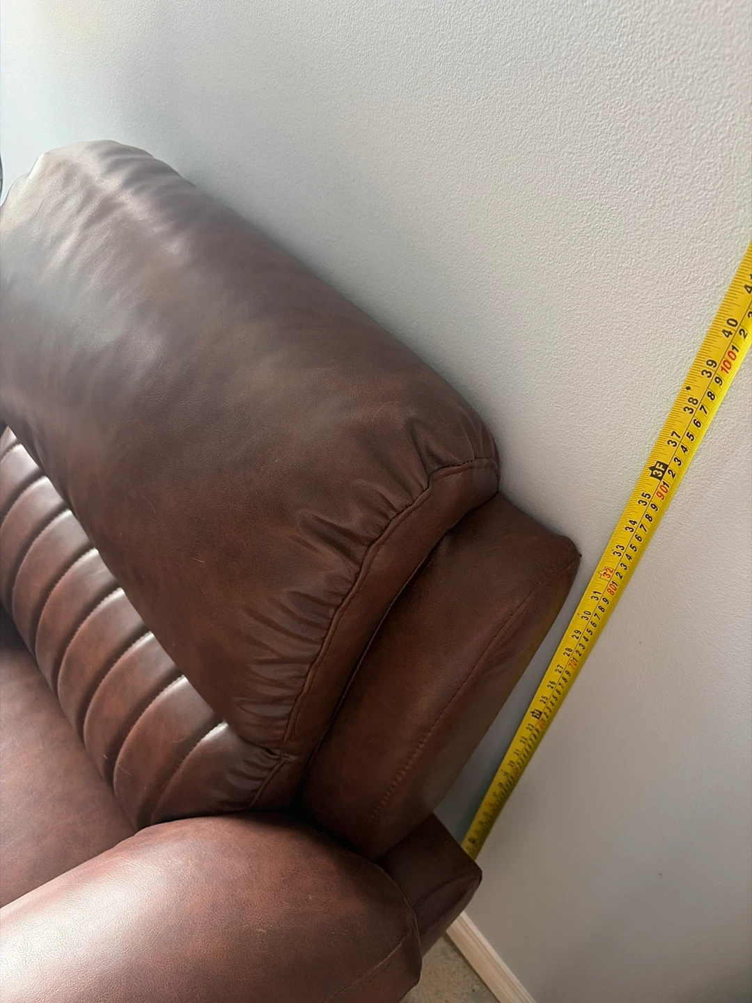 Brown Air Leather Armchair - photo 3