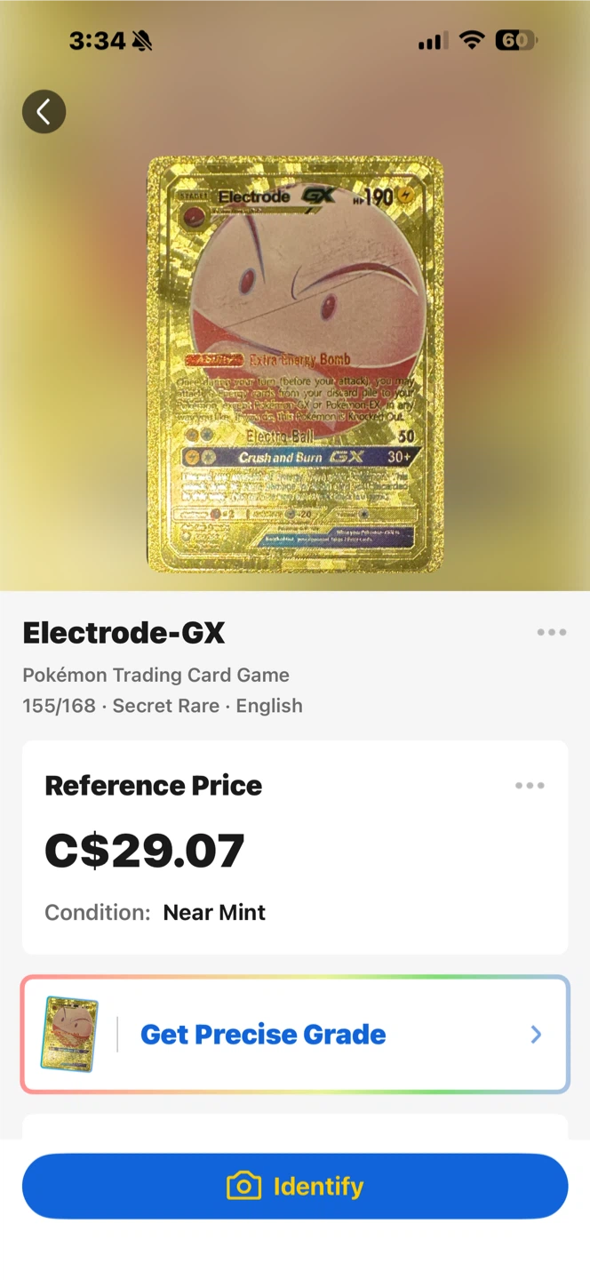 Electrode-GX Secret Rare Pokémon Card
