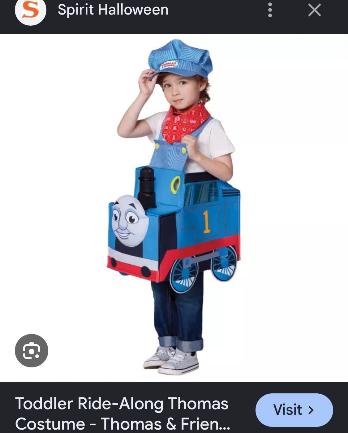 Thomas & Friends Toddler Ride-Along Costume