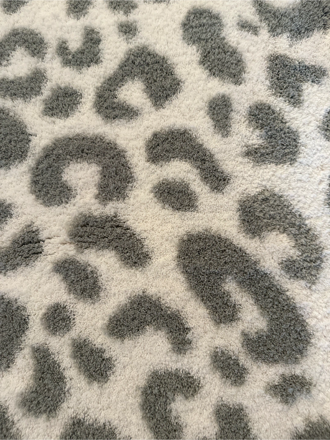 Paraphrase Grey and White Leopard Print Bath Mat - photo 2