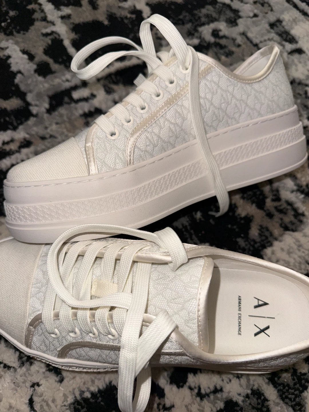 Armani Exchange Platform Sneakers White