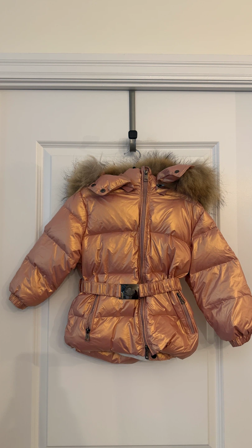 Moncler Puffer Jacket with Fur Hood