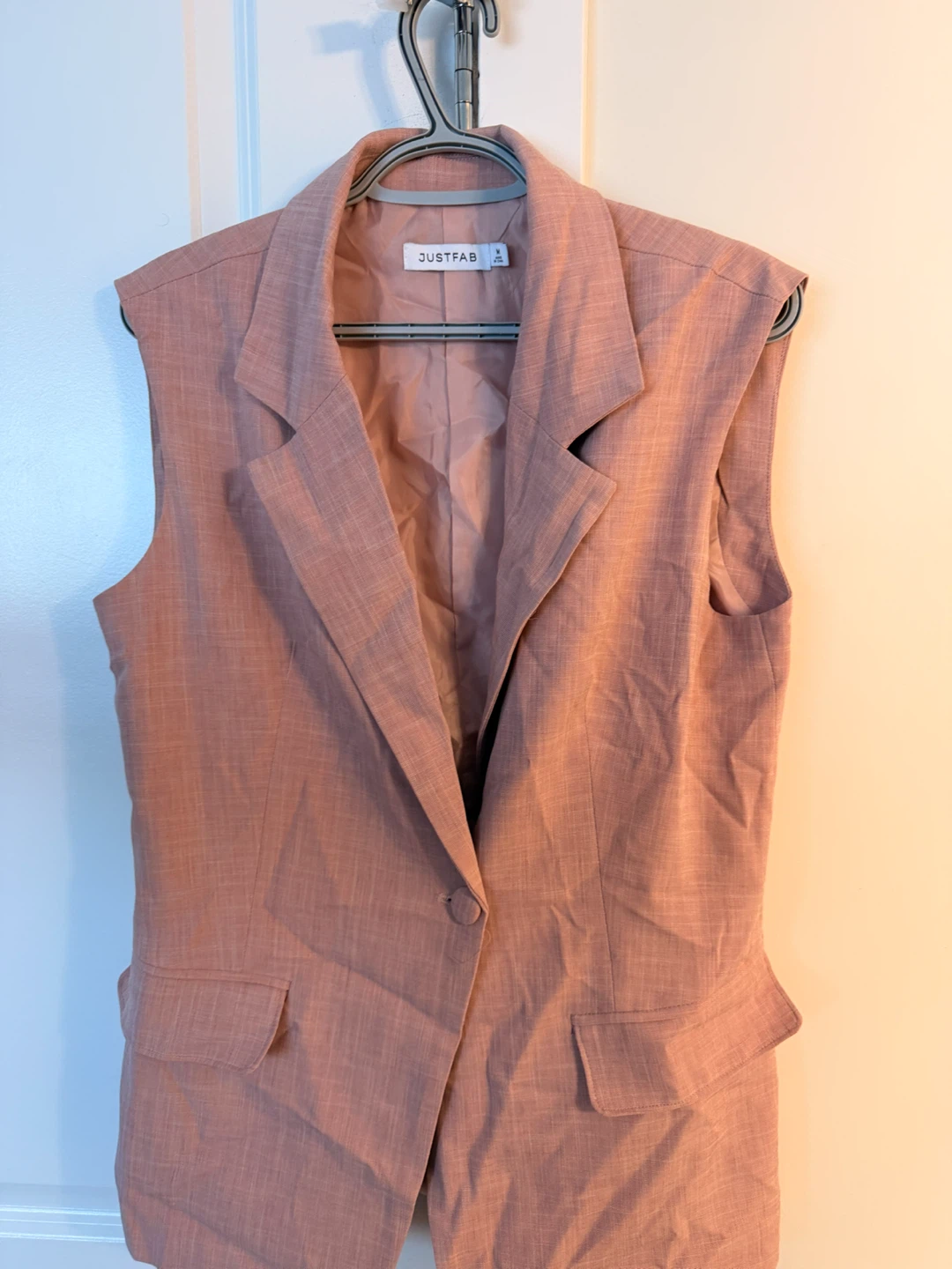 JustFab Dusty Pink Vest and Trousers Set