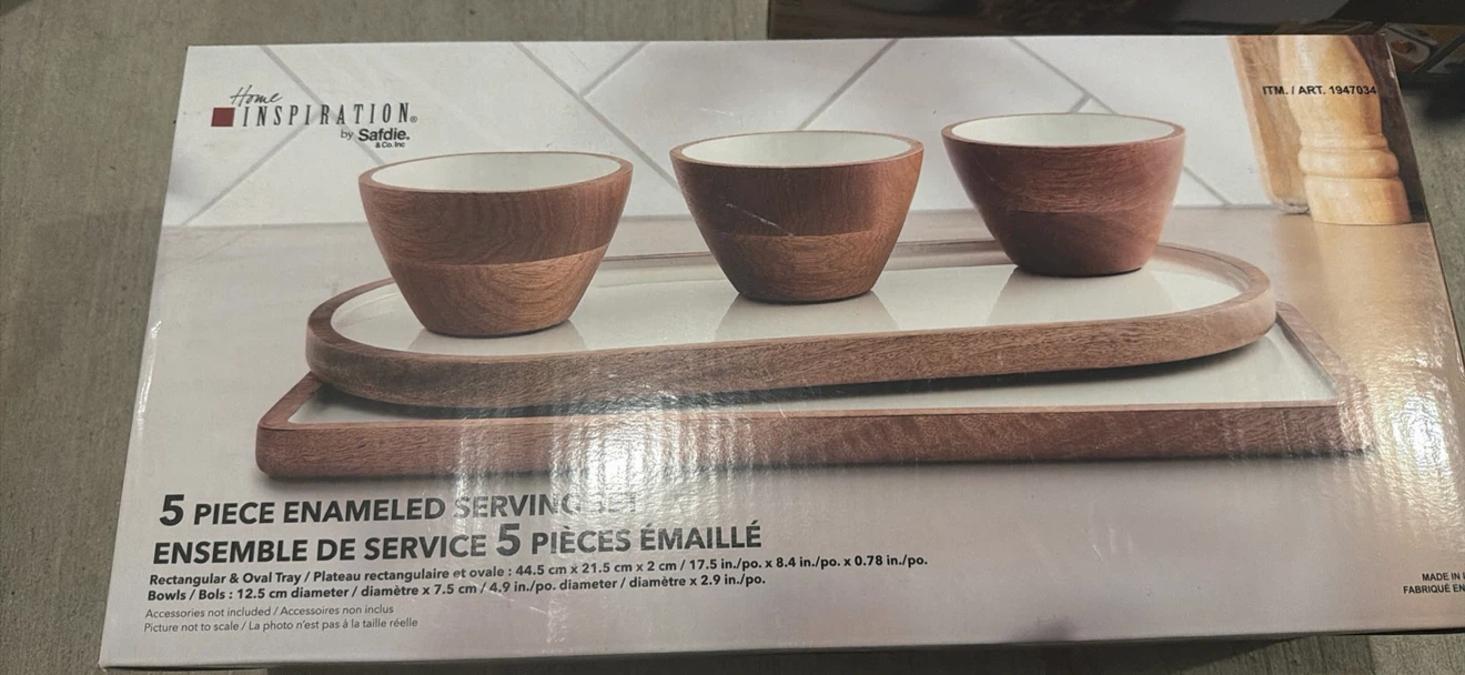 Home Inspiration 5-Piece Enameled Serving Set