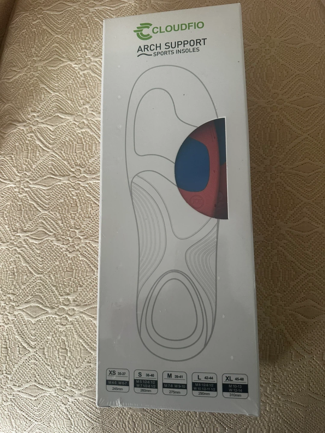 Cloudfio Arch Support Sports Insoles - Size XS