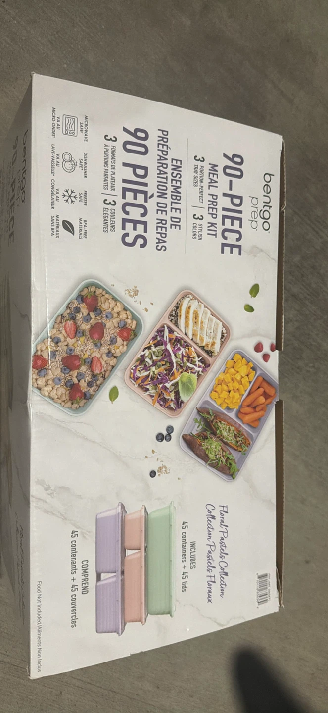 Bentgo Prep 90-Piece Meal Prep Kit - Floral Pastels - photo 2