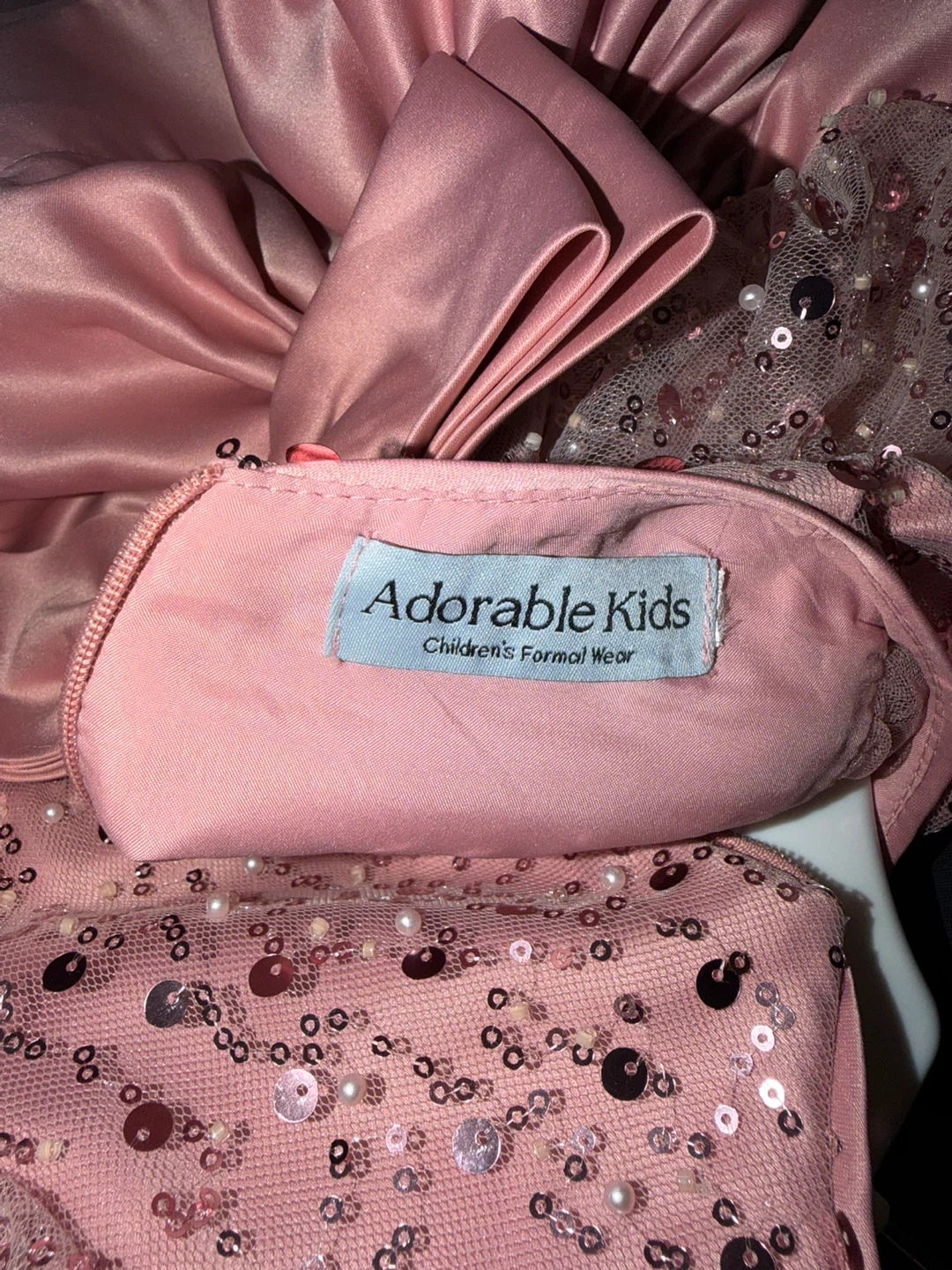 Adorable Kids Pink sparkly princess Birthday Dress 12-18M - photo 3