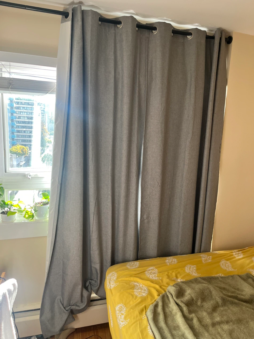 Blackout Curtains with Black Rod - photo 2