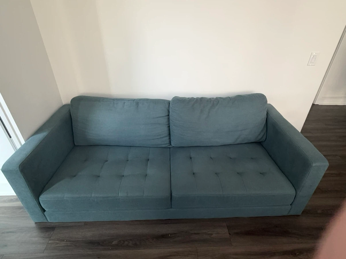 Blue Modern Sofa - The Brick - photo 2