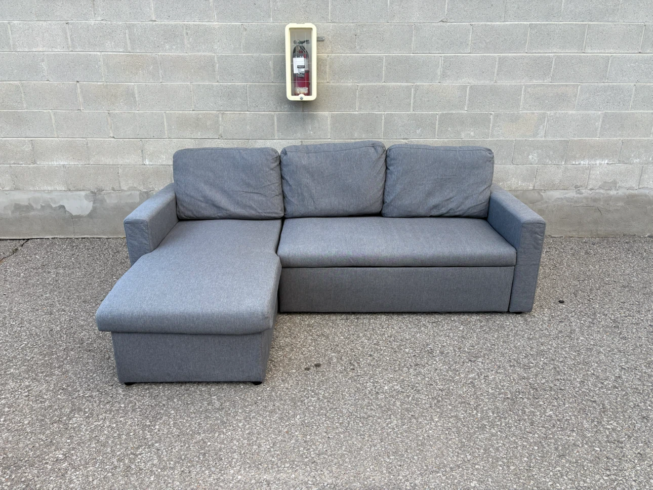 Sectional Sofa Bed with Storage and Pillows - Delivery Available - photo 2
