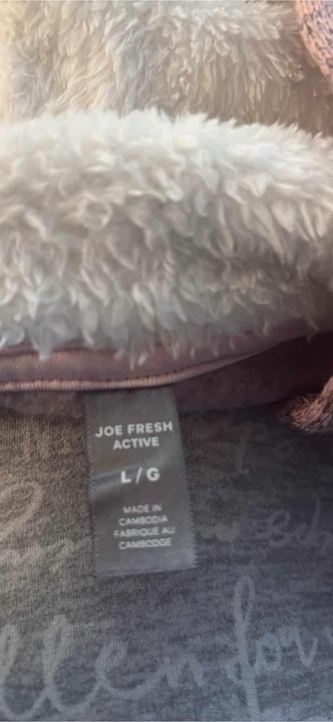 Joe Fresh Active Fuzzy Lined Zip-Up Hoodie - photo 2