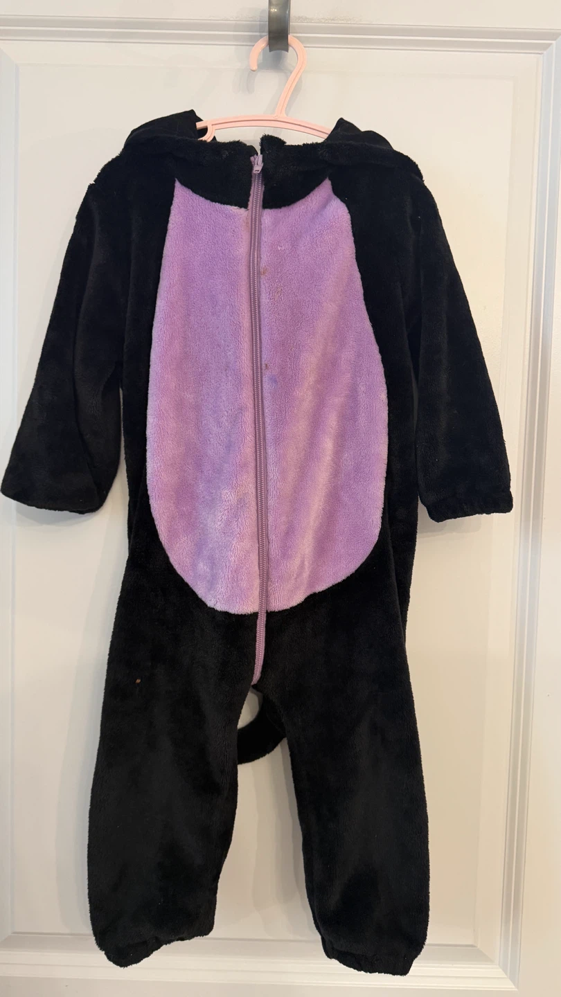 Black Cat Plush Costume Onesie