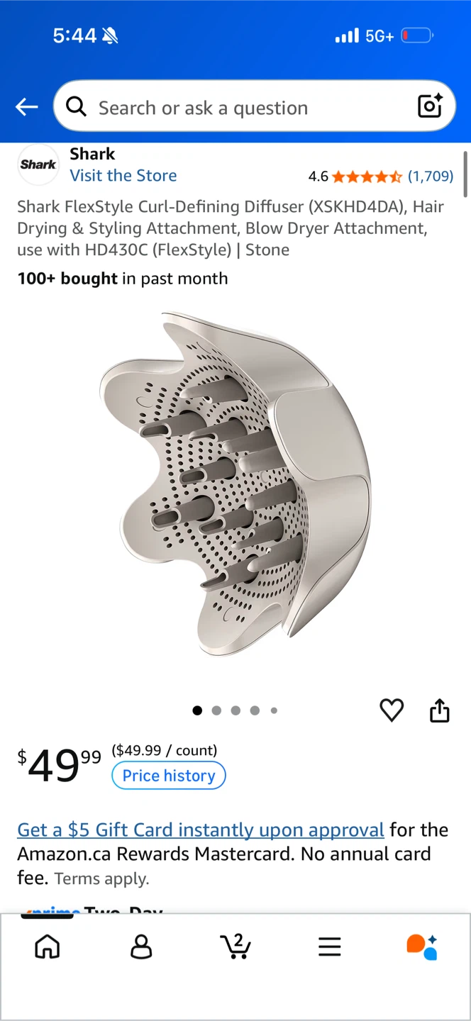 Shark FlexStyle Curl-Defining Diffuser Stone