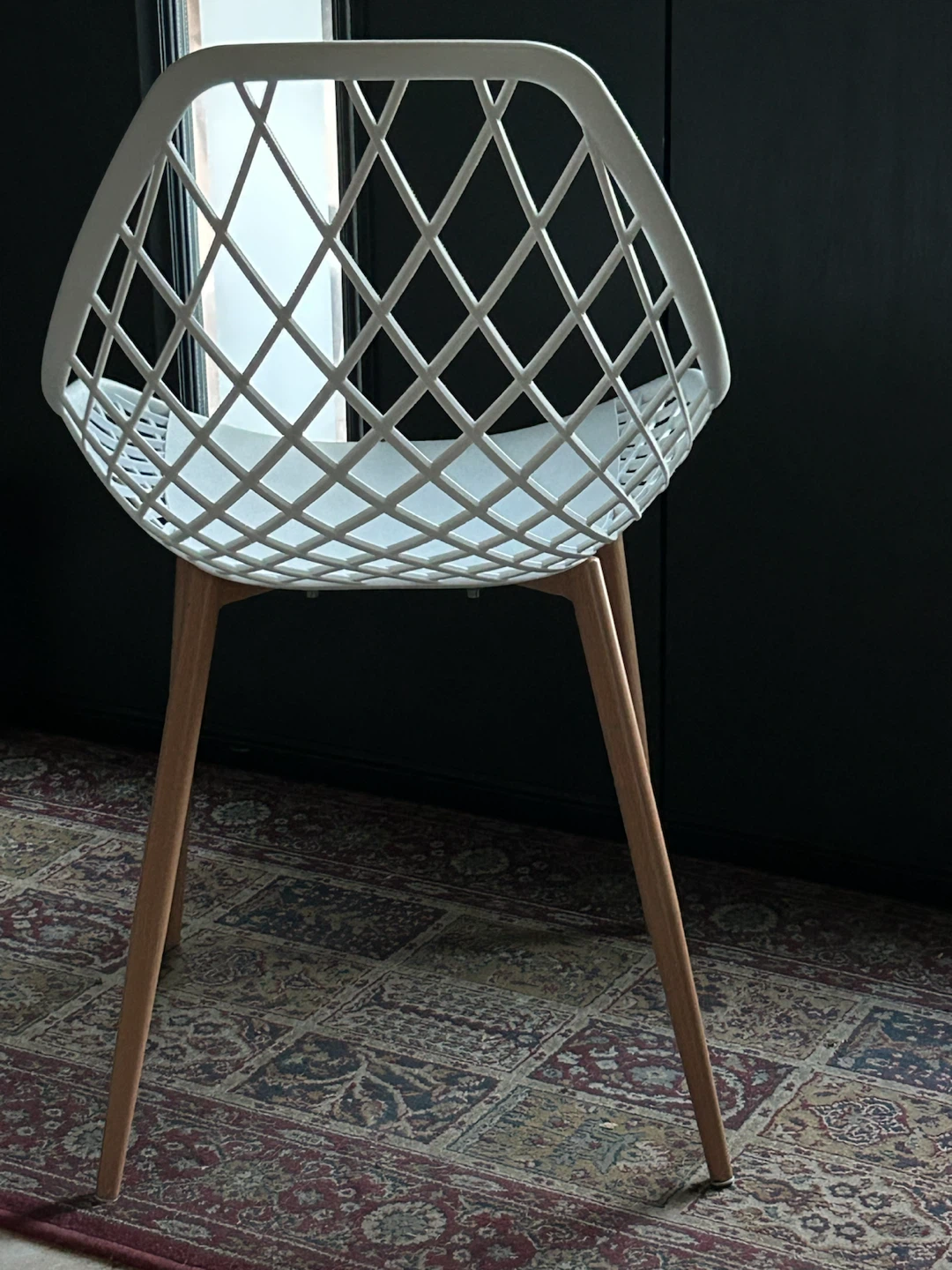 Jamesdar White Diamond Grid Dining Chair - photo 3