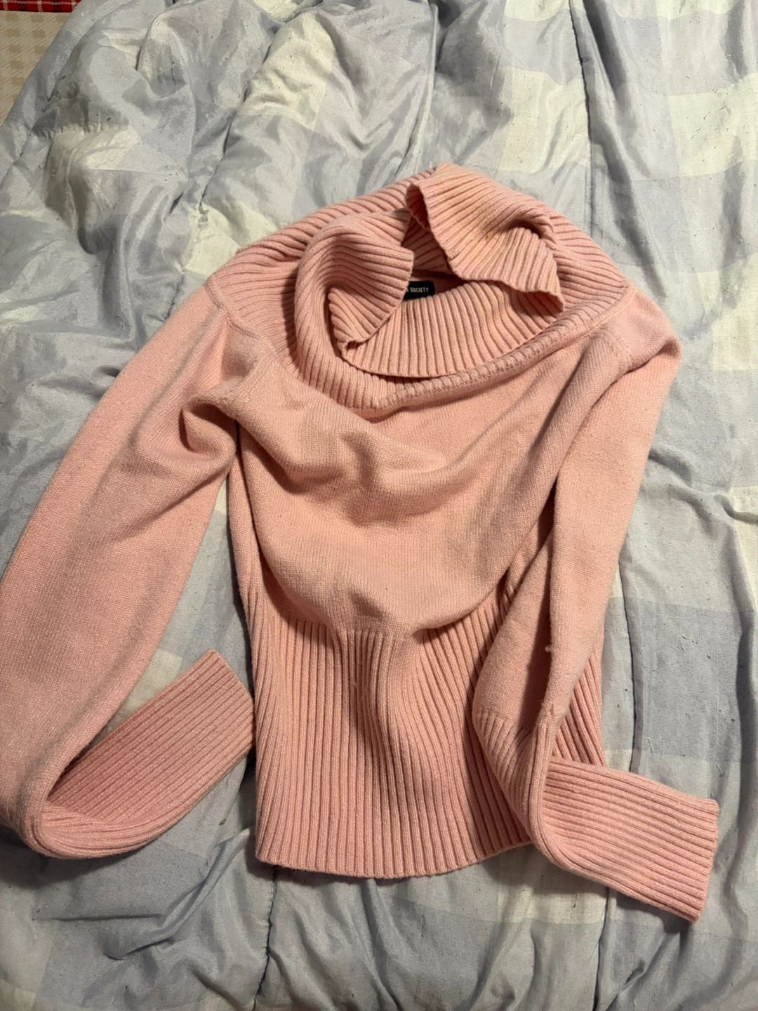 Streetwear Society Pink Turtleneck Sweater