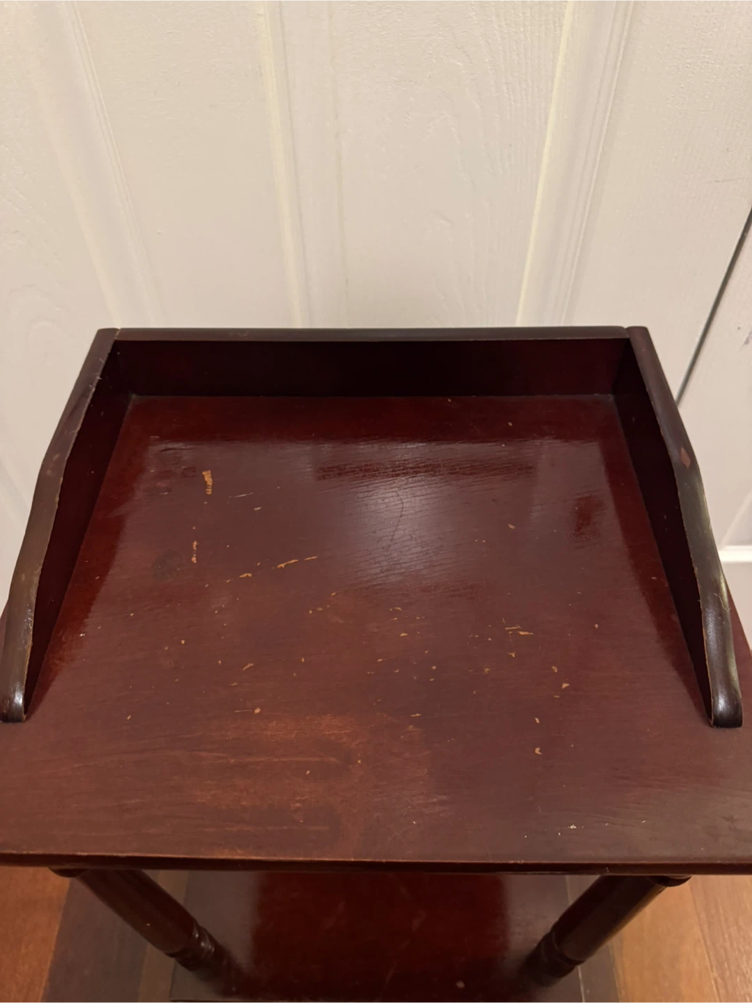Vintage Wooden 2-Tier side table - photo 2
